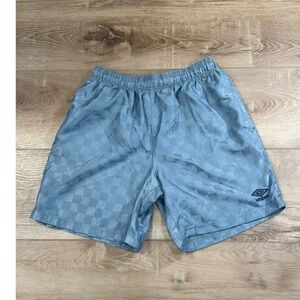 Umbro Men's Light Gray Checkered Shorts